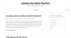 Desktop Screenshot of antalya-sacekimfiyatlari.net