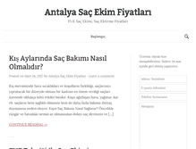Tablet Screenshot of antalya-sacekimfiyatlari.net